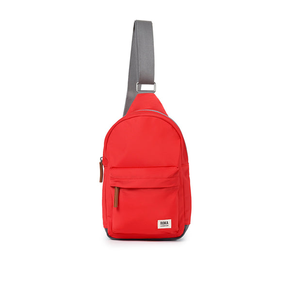roka london Willesden Sling Bag in Chilli Oil