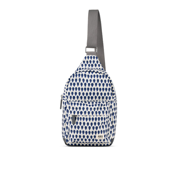 roka london Willesden Sling Bag in Denim Rain