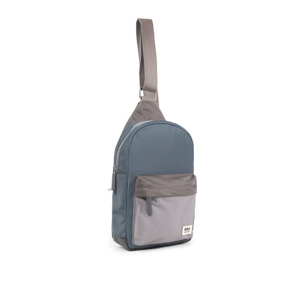Roka London Willesden Sling Bag In Grey Tonal