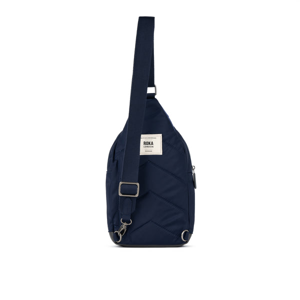 Roka London Willesden Sling Bag In Indigo Tonal