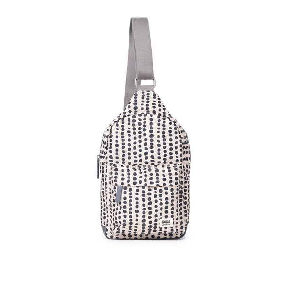 roka london Willesden Sling Bag in Linear Dot