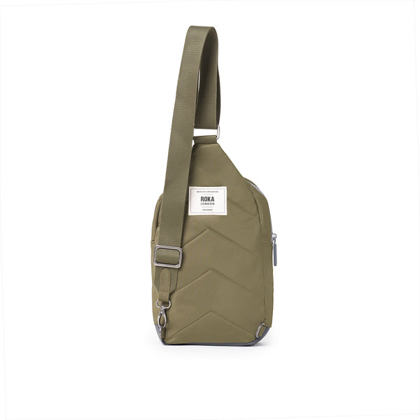 Roka London Willesden Sling Bag In Military Tonal