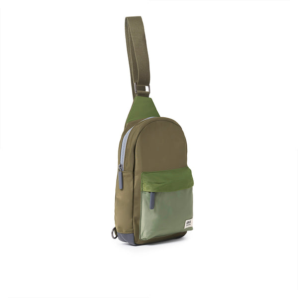 Roka London Willesden Sling Bag In Military Tonal