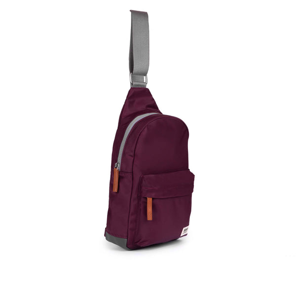 Roka London Willesden Sling Bag In Plum