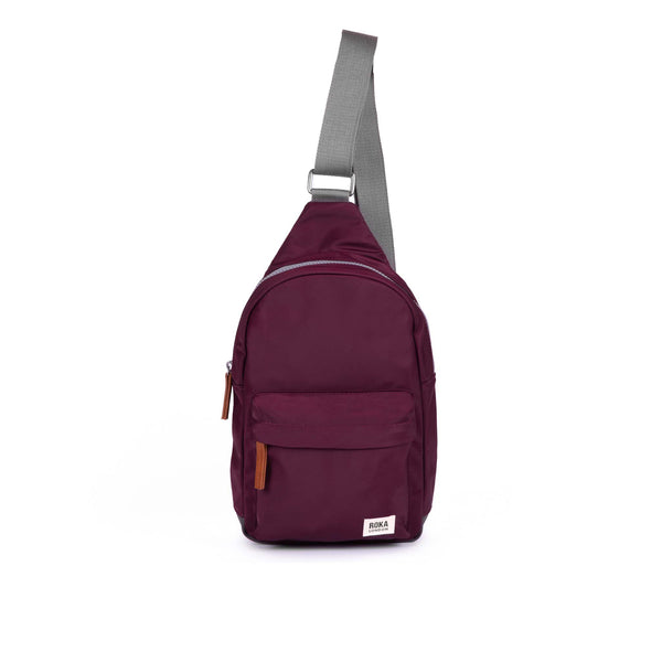 roka london Willesden Sling Bag in Plum