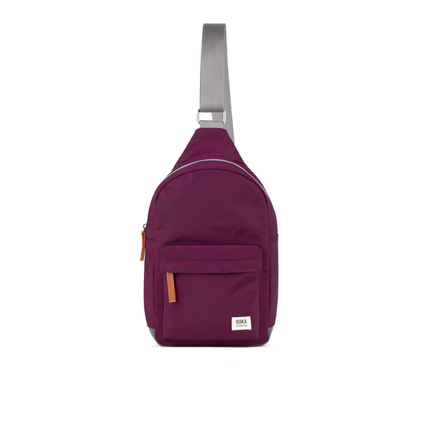 roka london Willesden Sling Bag in Royal Burgundy