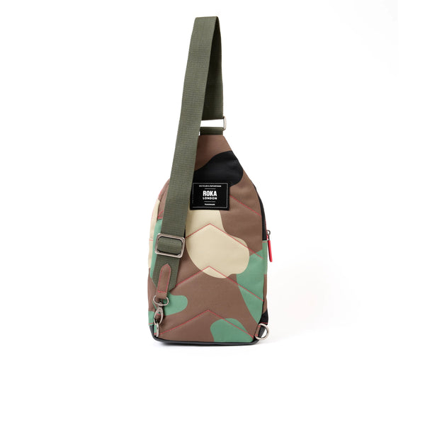Roka London Willesden Sling Bag In Vintage Camo