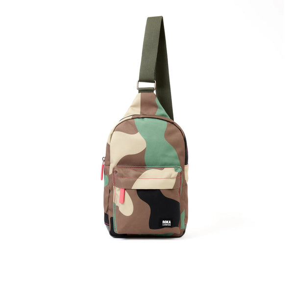 roka london Willesden Sling Bag in Vintage Camo