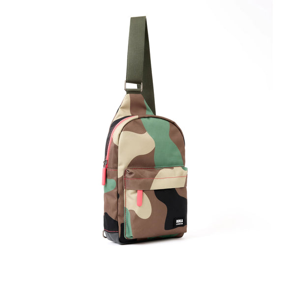 Roka London Willesden Sling Bag In Vintage Camo