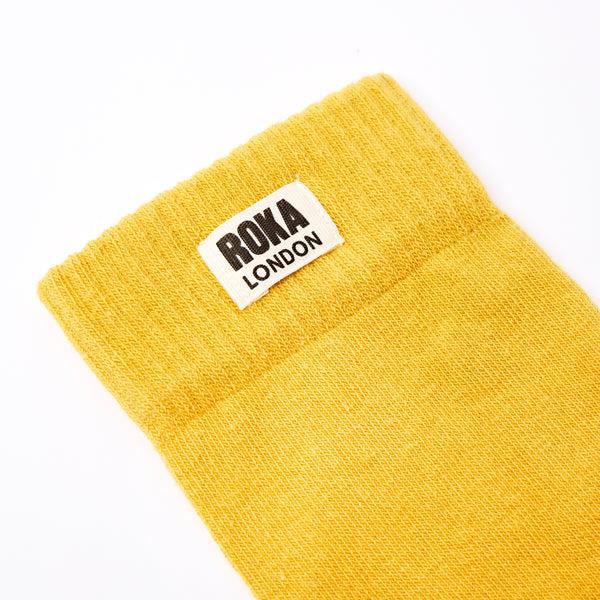 Roka London Wimbledon Crew Socks For Women In Corn