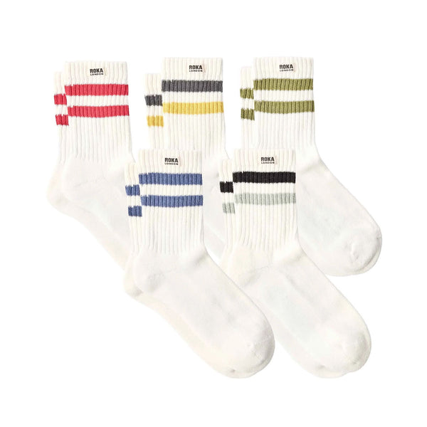 roka london Varsity Retro Multipack - Windsor Socks for Men