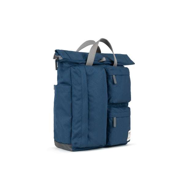 Roka London Waterhouse Multipocket Backpack In Deep Blue