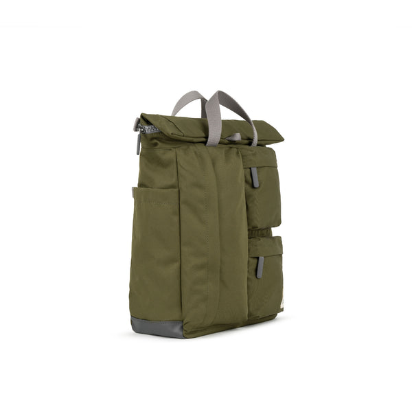 Roka London Waterhouse Multipocket Backpack In Moss
