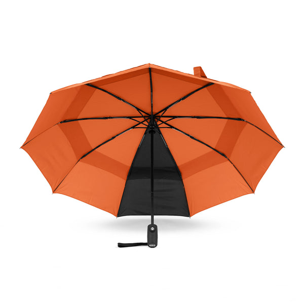 Roka London Waterloo Umbrella In Burnt Orange/Black