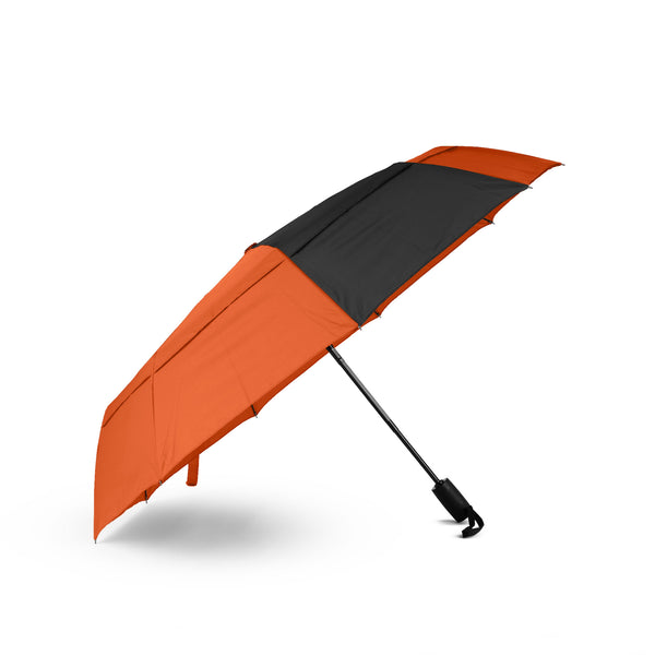 Roka London Waterloo Umbrella In Burnt Orange/Black