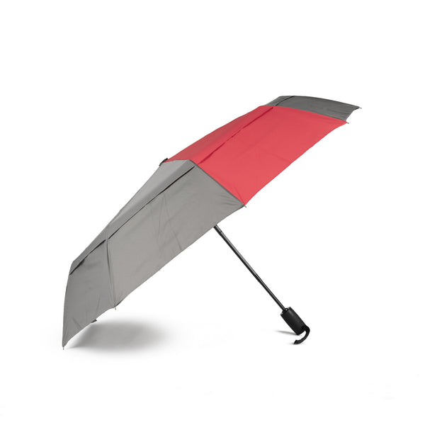 Roka London Waterloo Umbrella In Graphite/Cranberry