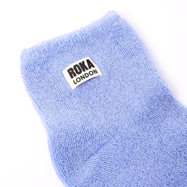 Roka London Watford Crop Socks For Women In Thistle