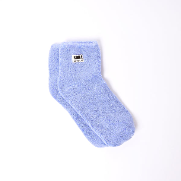 roka london Watford Crop Socks for Women in Thistle