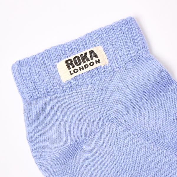 Roka London Wembley Ankle Socks For Kids In Thistle
