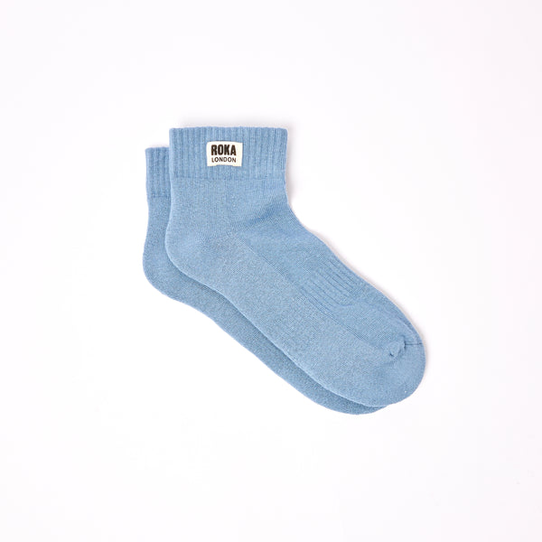 roka london Wembley Ankle Socks for Men in Airforce