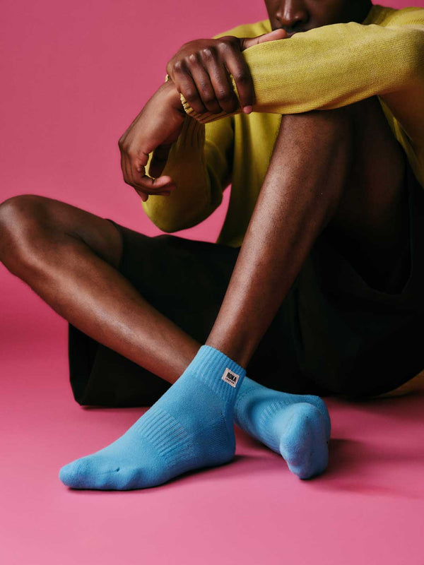 Roka London Wembley Ankle Socks For Women In Aquatic Awe