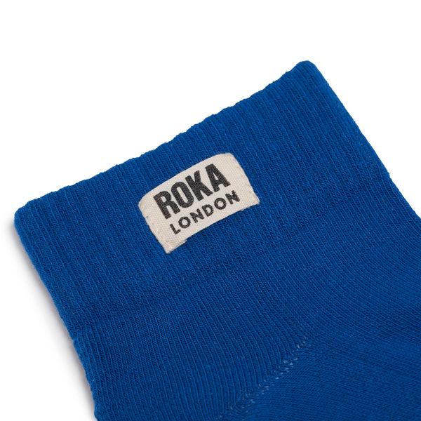 Roka London Wembley Ankle Socks For Women In Bright Blue
