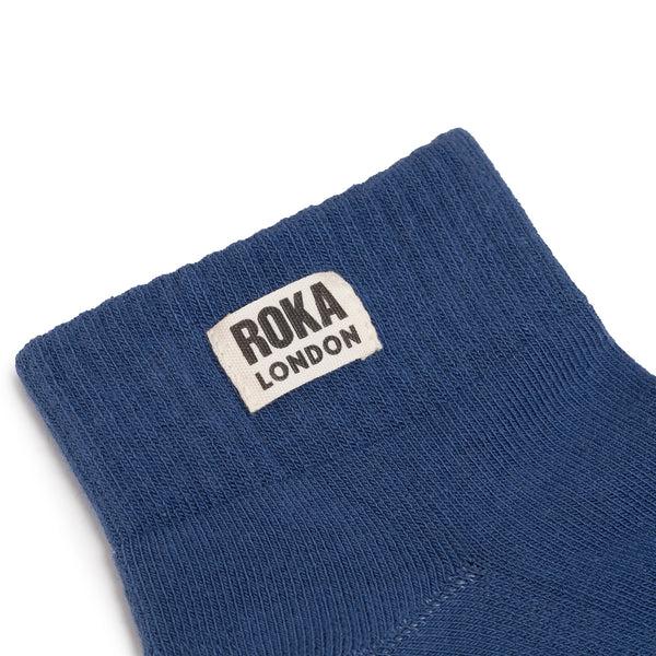 Roka London Wembley Ankle Socks For Women In Coastal Blue