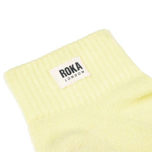Roka London Wembley Ankle Socks For Women In Lemonade