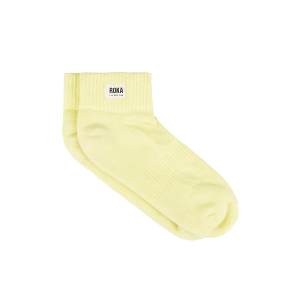 roka london Wembley Ankle Socks for Women in Lemonade