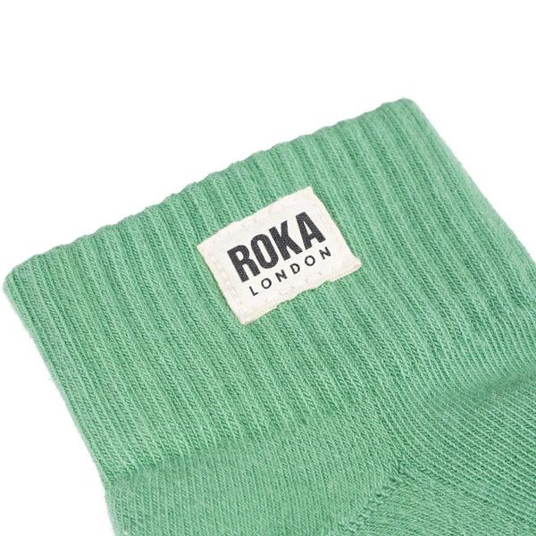 Roka London Wembley Ankle Socks For Women In Matcha