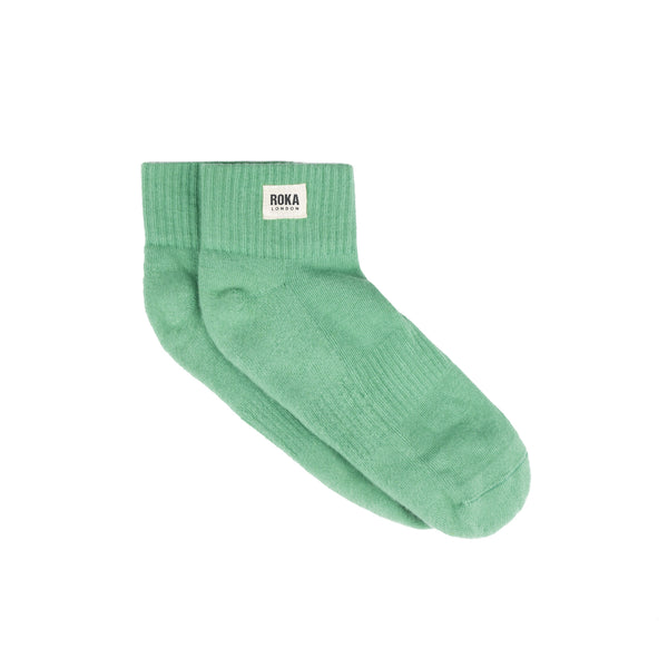 roka london Wembley Ankle Socks for Women in Matcha