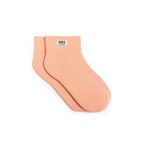 roka london Wembley Ankle Socks for Women in Nougat