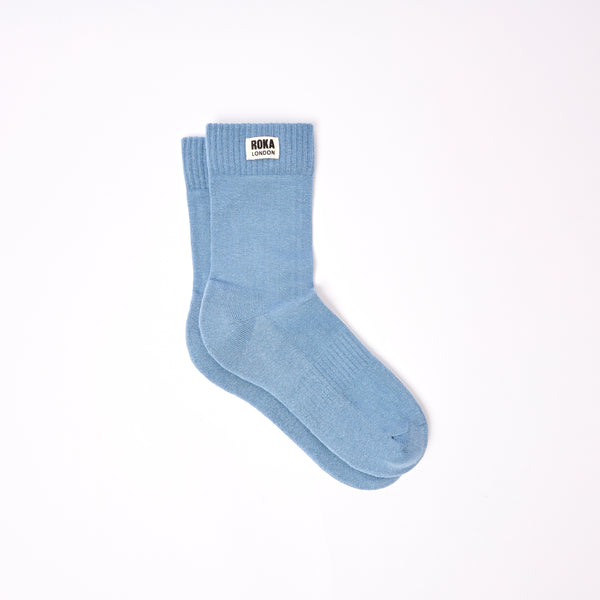roka london Wimbledon Crew Socks for Women in Airforce