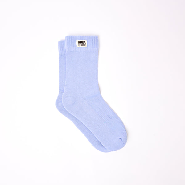 roka london Wimbledon Crew Socks for Women in Thistle