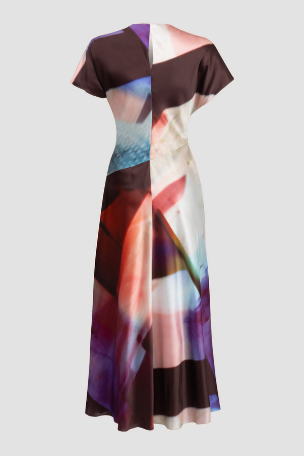 Roksanda Ilincic Designer Midi Dress In Multicolour