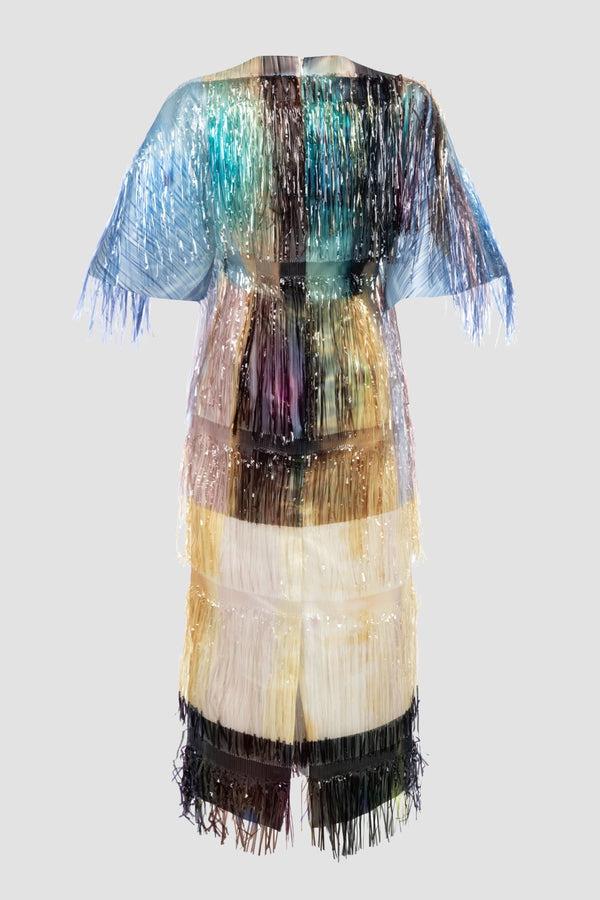 Roksanda Ilincic Designer Midi Dress In Multicolour