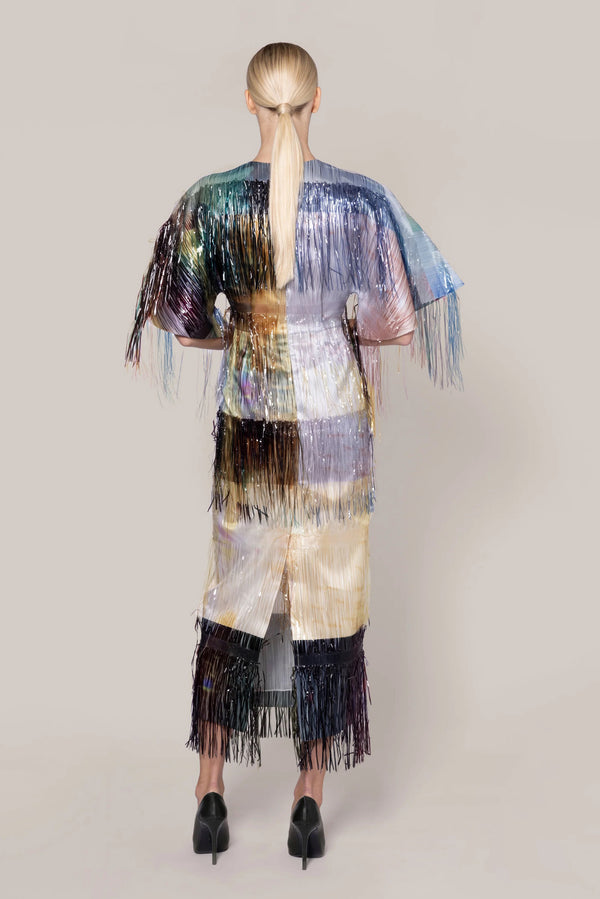 Roksanda Ilincic Designer Midi Dress In Multicolour