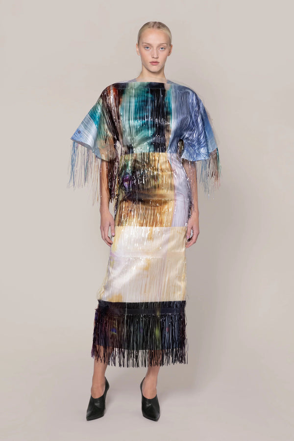 roksanda ilincic Designer Midi Dress in Multicolour