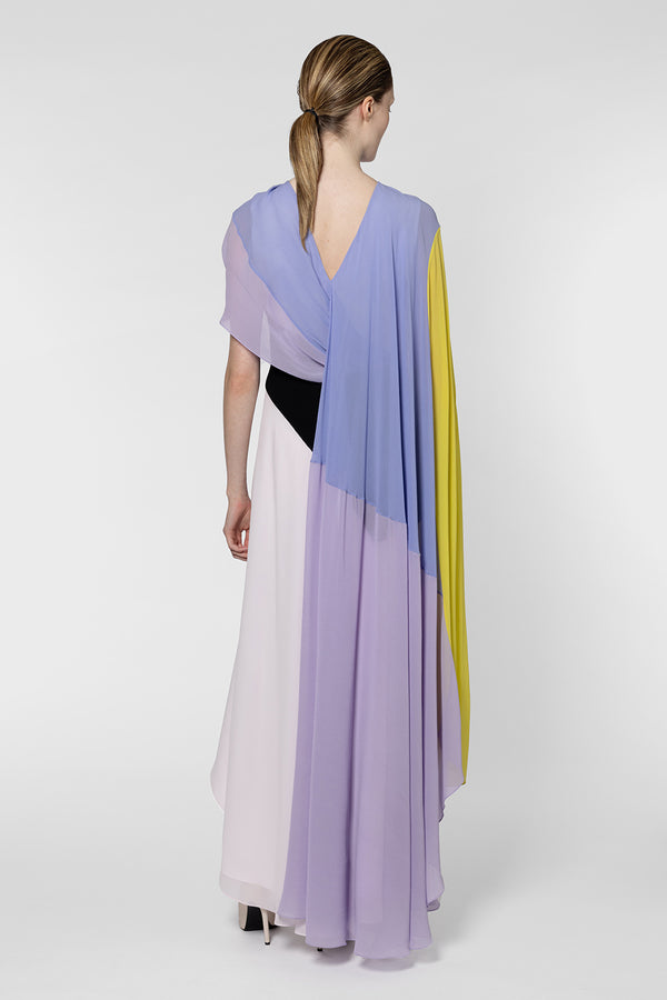 Roksanda Ilincic Designer Purple Black Yellow Dress