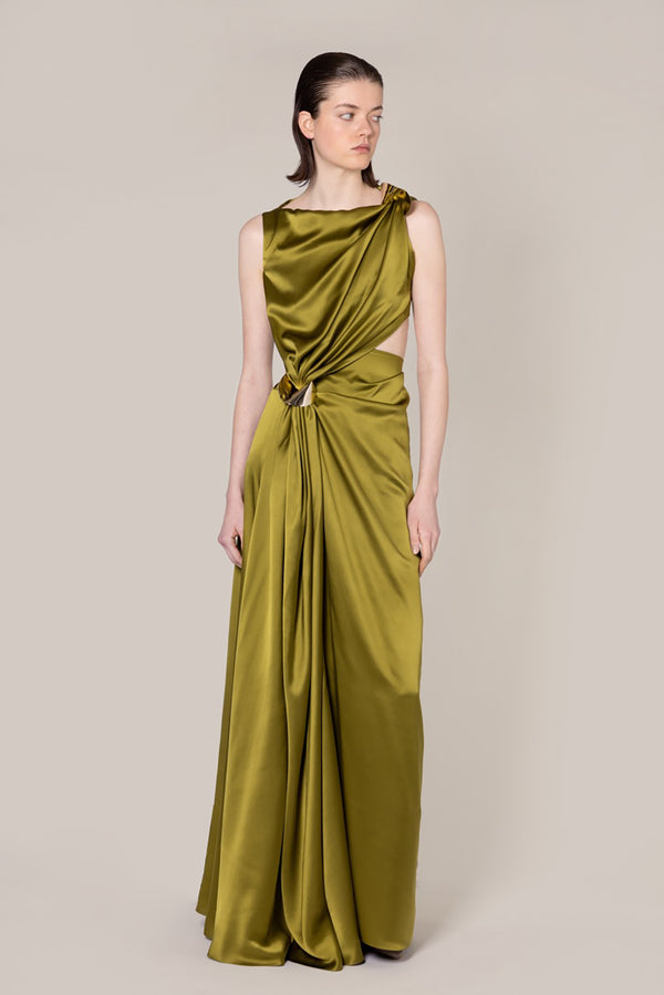 Roksanda Ilincic Designer Silk Maxi Dress In Multicolour