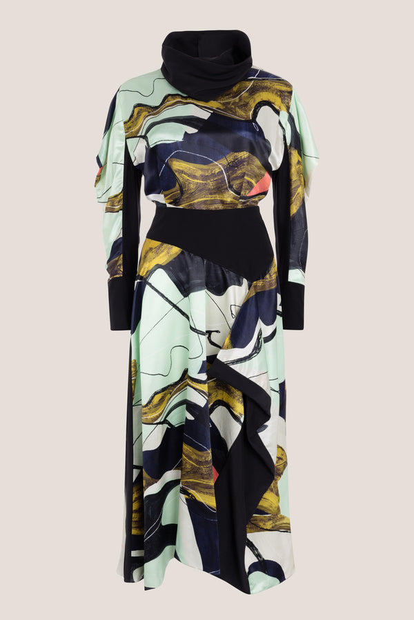Roksanda Ilincic Designer Silk Maxi Dress In Multicolour