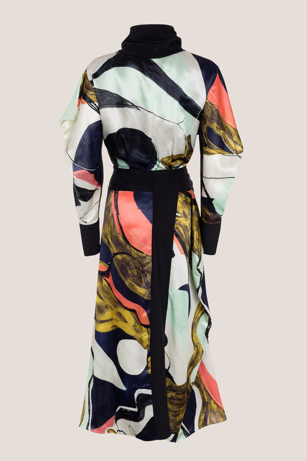 roksanda ilincic Designer Silk Maxi Dress in Multicolour