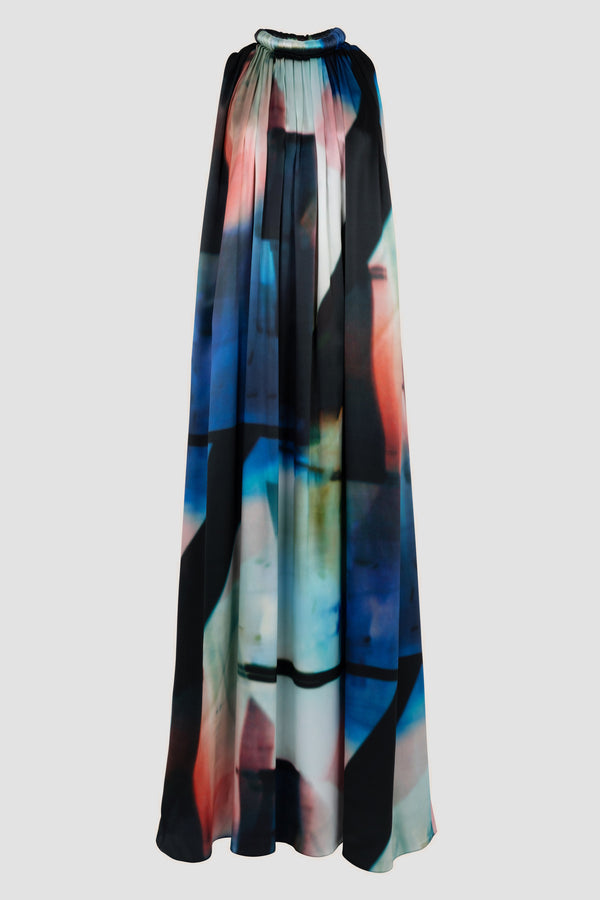 Roksanda Ilincic Designer Silk Midi Dress In Multicolour