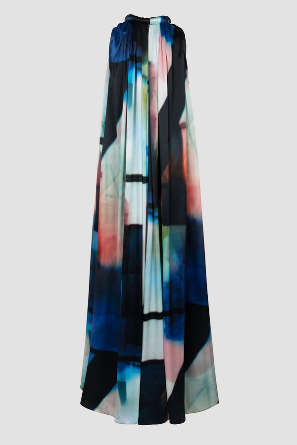 Roksanda Ilincic Designer Silk Midi Dress In Multicolour