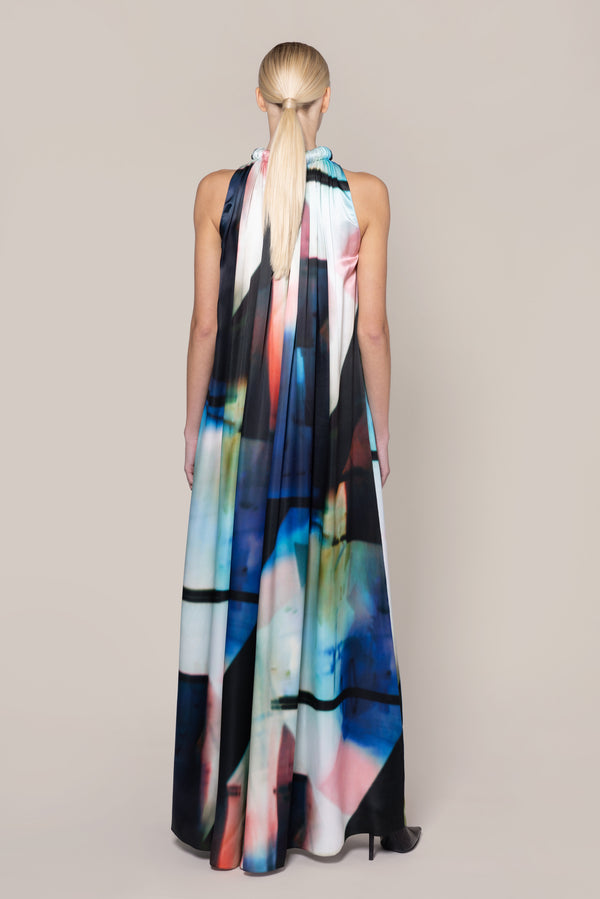 Roksanda Ilincic Designer Silk Midi Dress In Multicolour
