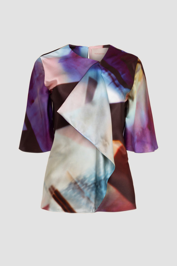Roksanda Ilincic Designer Women's Silk Top In Multicolour