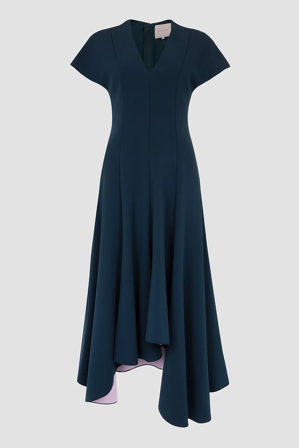Roksanda Ilincic Designer Blue Dress