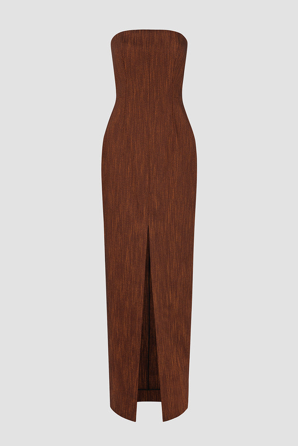 Roksanda Ilincic Designer Brown Dress