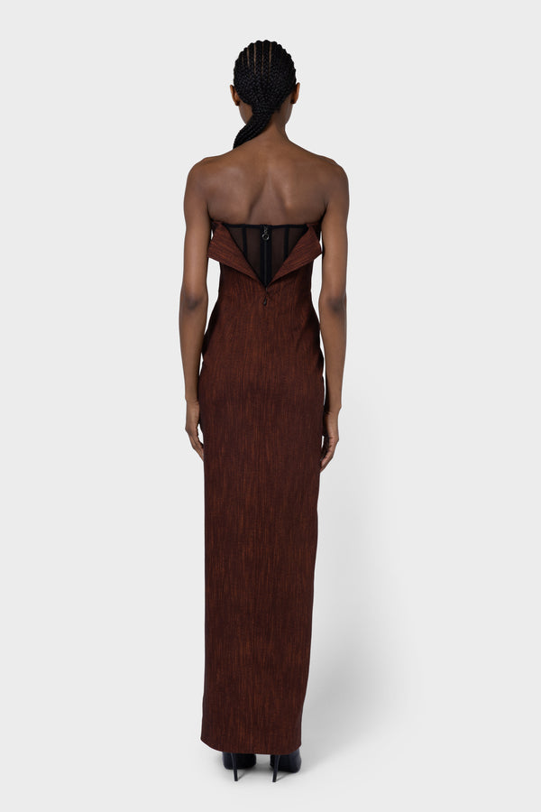 Roksanda Ilincic Designer Brown Dress