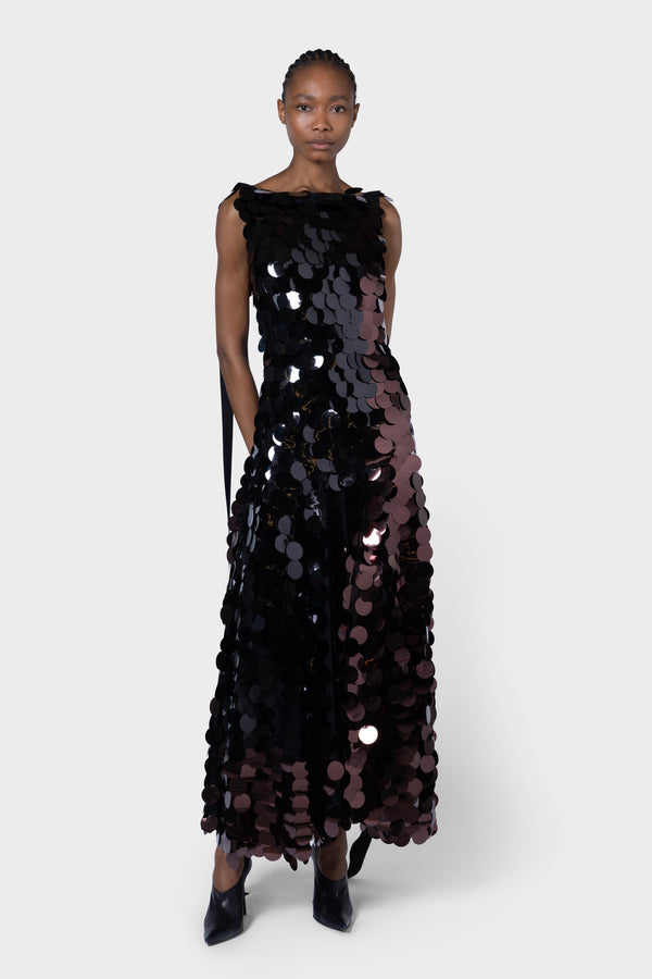 roksanda ilincic Designer Brown Sequin Dress